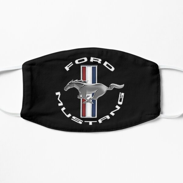 mustang raound noir plat Masque sans plis