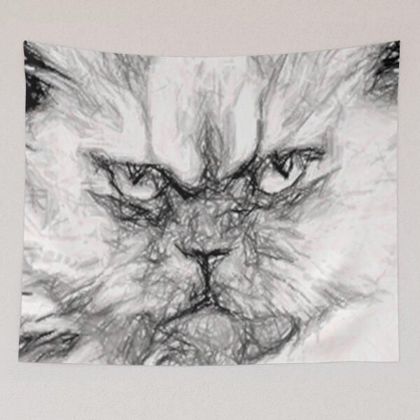 Item preview, Mean Cat designed and sold by apurpleunicorn.