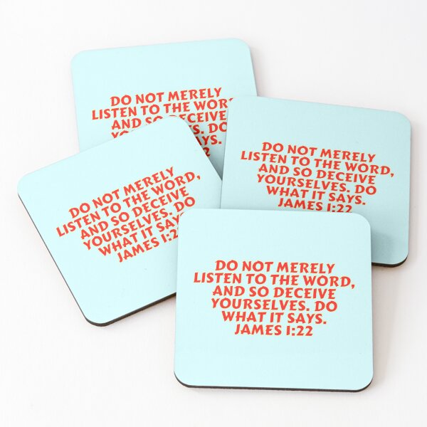 Item preview, Bible Verse James 1:22 designed and sold by Prayingwarrior.
