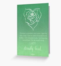 Heart Chakra Affirmation Greeting Card