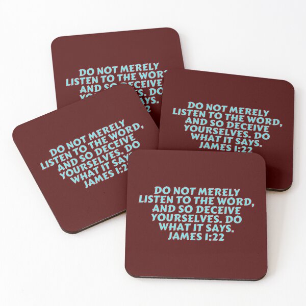Item preview, Bible Verse James 1:22 designed and sold by Prayingwarrior.