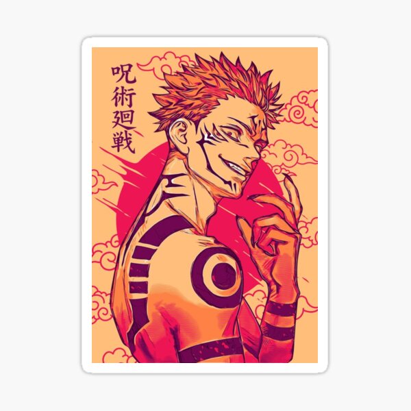 Ryomen Sukuna Kunst - Jujutsu Kaisen Sticker