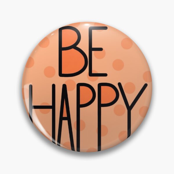 Item preview, Just Be Happy Positive Quote , Pastel Orange designed and sold by Barolina.