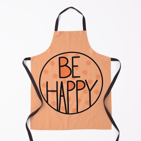 Item preview, Just Be Happy Positive Quote , Pastel Orange designed and sold by Barolina.