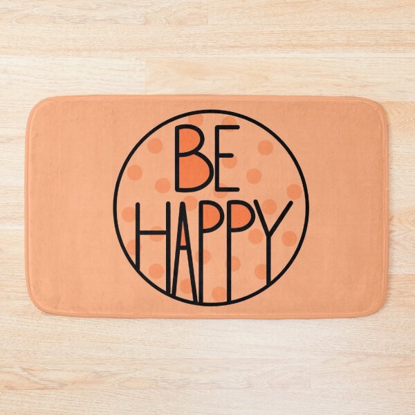 Item preview, Just Be Happy Positive Quote , Pastel Orange designed and sold by Barolina.