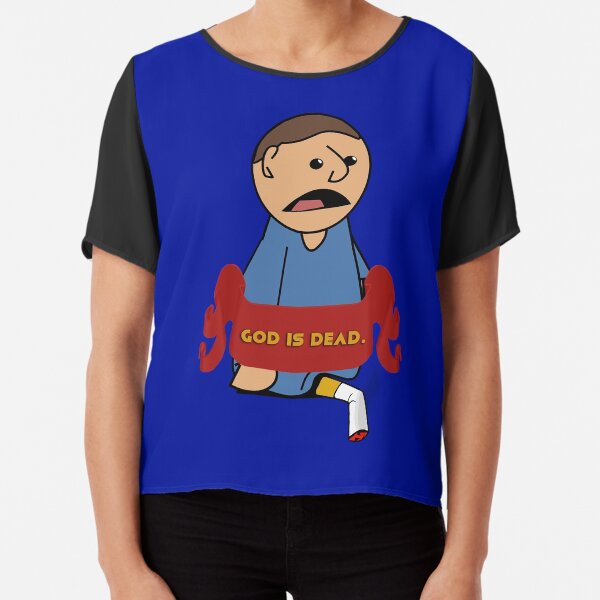 God is Dead and Burnt Out Chiffon Top