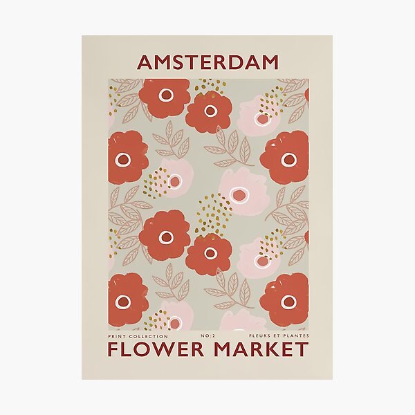 Flower Market amsterdam Photographic Print