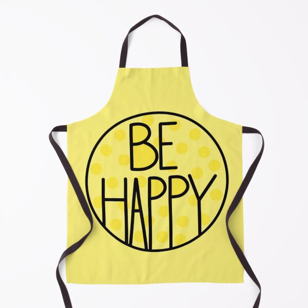Item preview, Just Be Happy Positive Quote , Pastel Yellow designed and sold by Barolina.