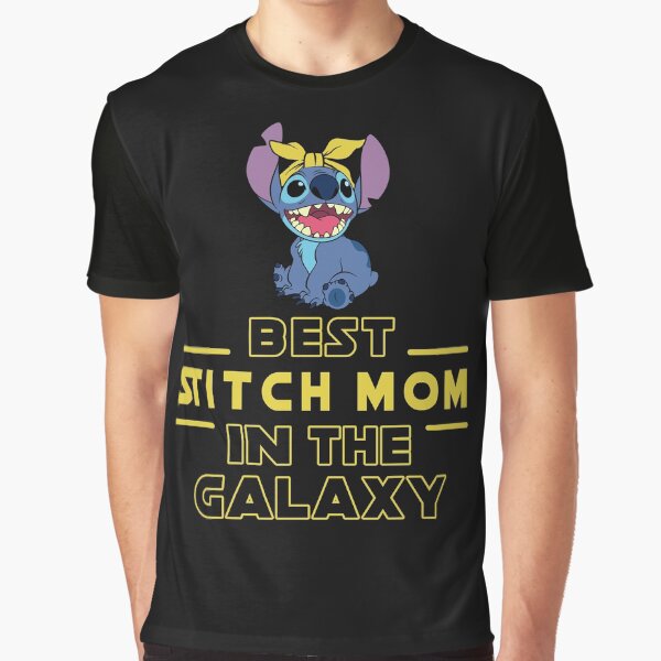 Item preview, Mother's day Best STITCH mom In The Galaxy, star Mother's day Stitch funny , Hanmade, cotton, shirt designed and sold by PamelaMeister20.