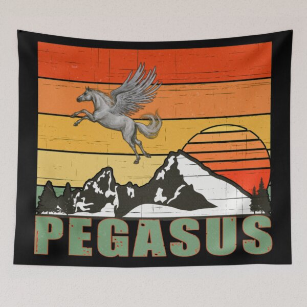 Item preview, Vintage retro flying Pegasus designed and sold by SidTastic .