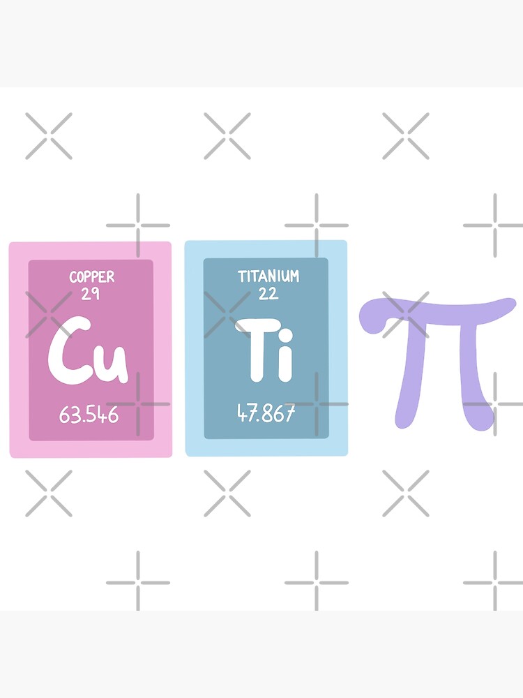 Cutie Pi Periodic Table Maths Poster For Sale By BundaBear Redbubble