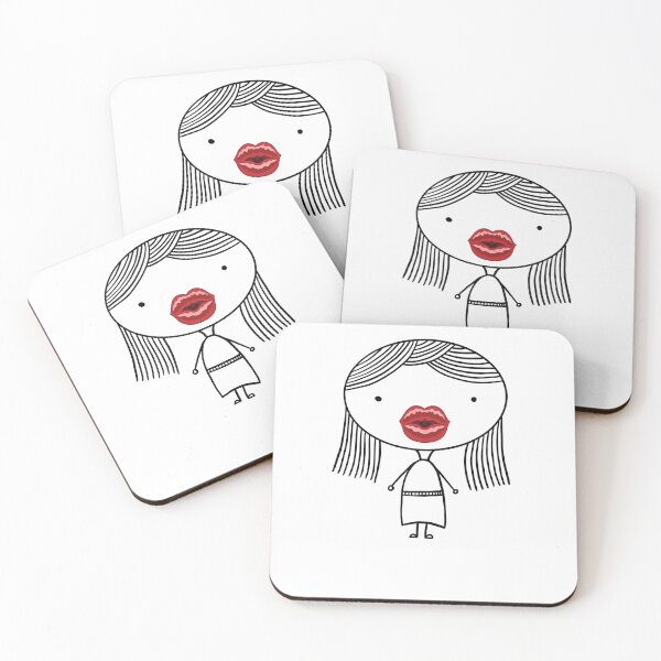 Item preview, Girl graphic with too big lip filler Botox Funny girl designed and sold by gogo-jr.