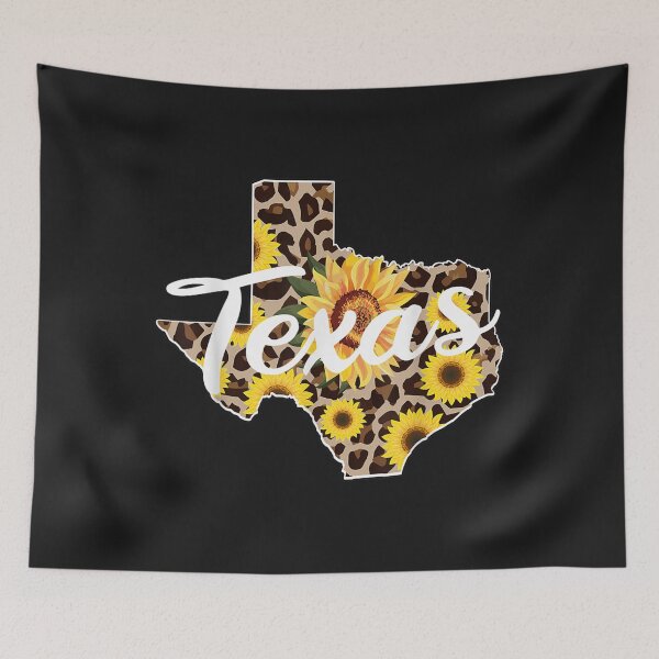 Item preview, Texas Girl Sunflower Leopard Rustic Black State Pride TShirt99 designed and sold by etamarapk.