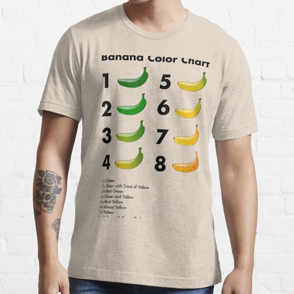 "Banana color chart" Tshirt for Sale by EnjoyRiot Redbubble banana