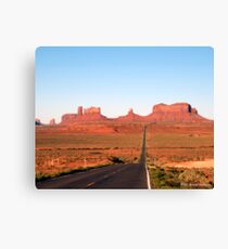 On the road to Monument Valley. Look familiar? Canvas Print