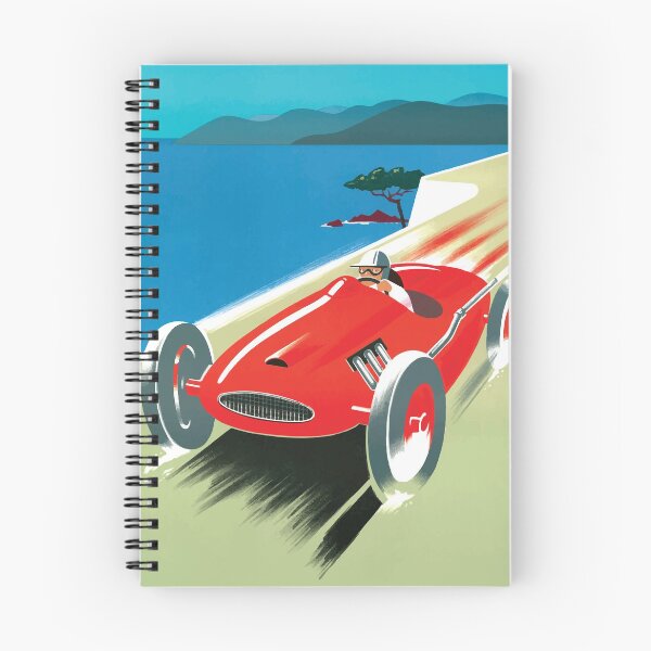 Item preview, Vintage racing car travel poster designed and sold by monsterplanet.