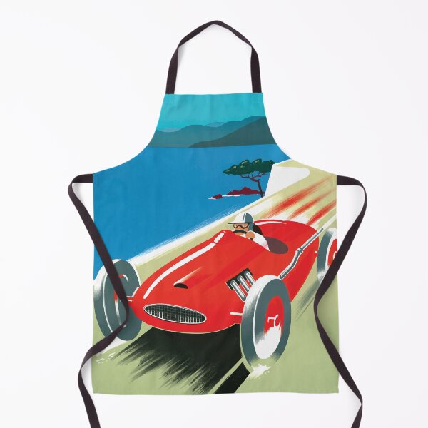 Item preview, Vintage racing car travel poster designed and sold by monsterplanet.
