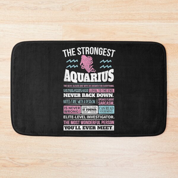 Item preview, The Strongest Aquarius Zodiac Never Back Down  Best TShirt8 designed and sold by etamarapk.