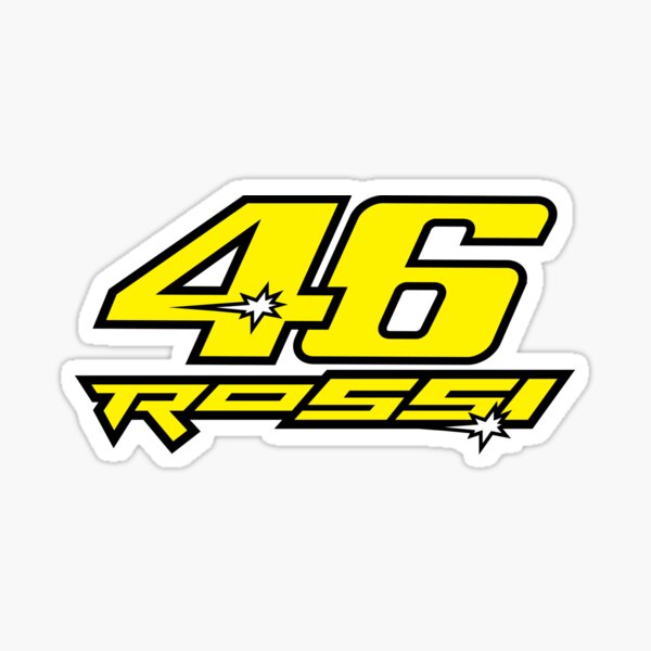 Valentino Rossi Helmet Stickers | Redbubble