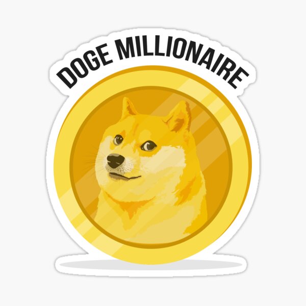 Doge Millionaire Sticker