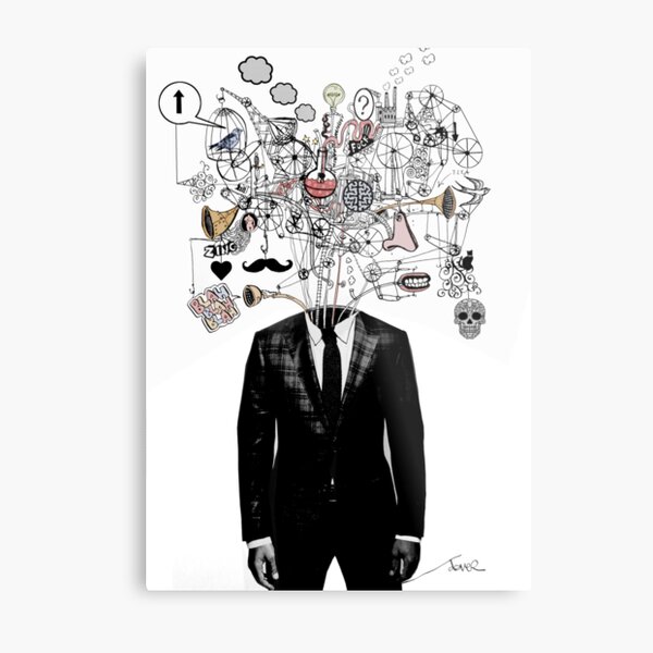 deconstructed mind Metal Print