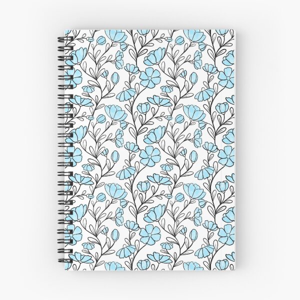 Item preview, Floral pattern blue designed and sold by tigerda.