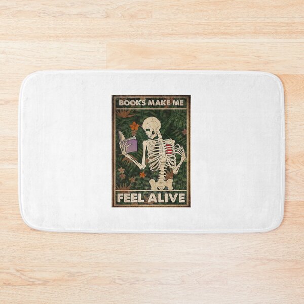 Item preview, Skeleton Books Make Me Feel Alive Poster designed and sold by SaraBiskup-04.