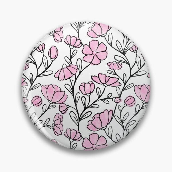 Item preview, Floral pattern pink designed and sold by tigerda.
