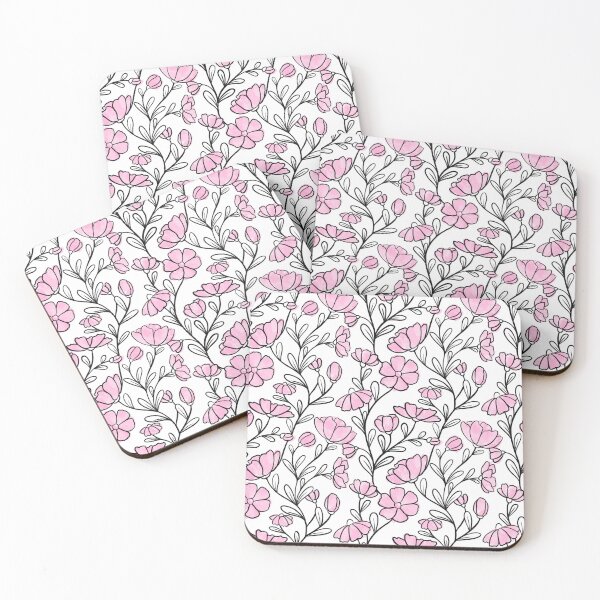 Item preview, Floral pattern pink designed and sold by tigerda.