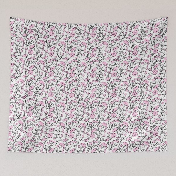 Item preview, Floral pattern pink designed and sold by tigerda.