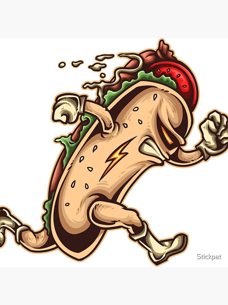 Hot dog cartoon illustration Art Board Print for Sale by