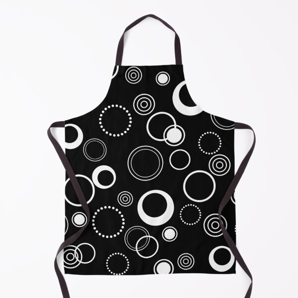 Item preview, Black and White Retro Circles Pattern designed and sold by ArtformDesigns.