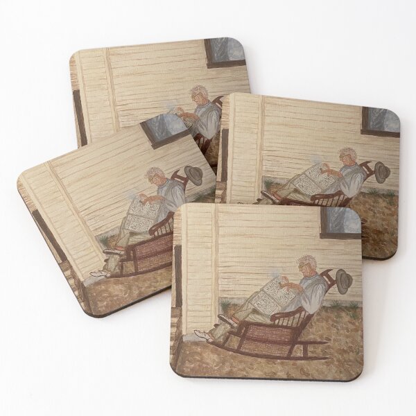 Item preview, Take your time , old man relaxing with cigarette and newspaper designed and sold by Almisfita.