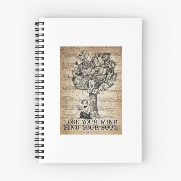 Item preview, Tree Books Lose Your Mind Find Your Soul Dictionary Poster designed and sold by SaraBiskup-04.