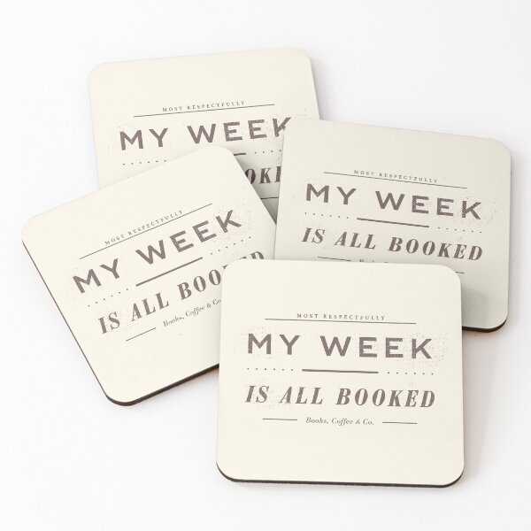 Item preview, My Week Is All Booked designed and sold by Eurokollektiv.