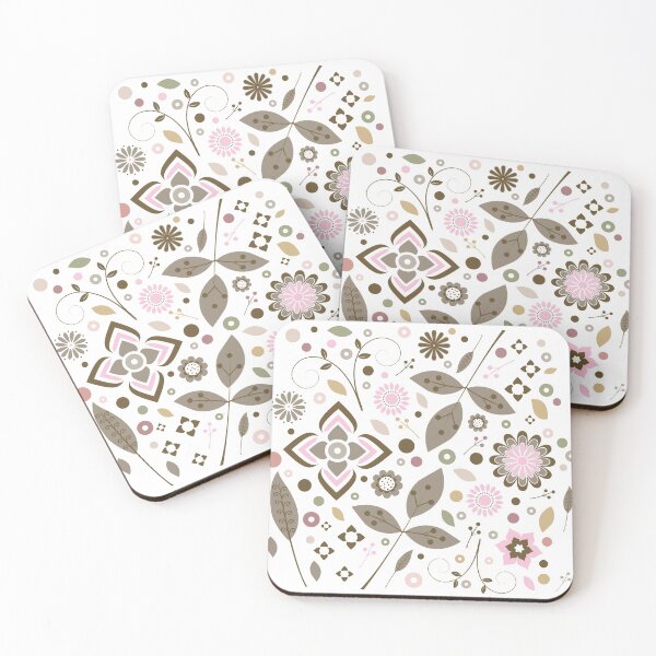 Item preview, Vintage flower pattern designed and sold by rainbowbirds.