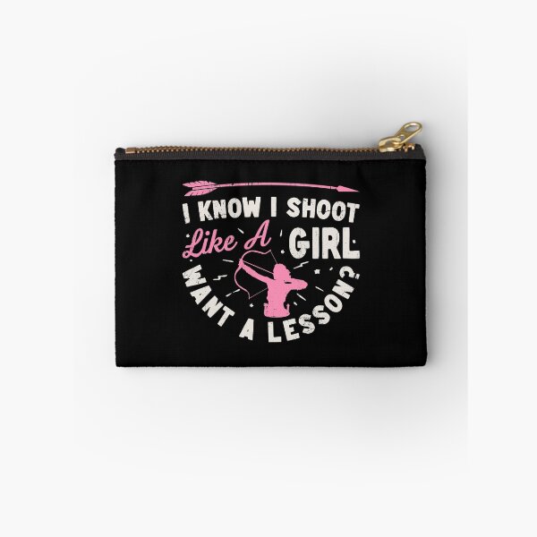 Item preview, I Know I Shoot Like A Girl Archery Shirt for Men Women Boys Girls Kids Archers Bow Lover Gifts designed and sold by LiqueGifts.