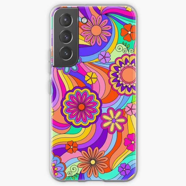 Groovy Psychedelic Flower Power Samsung Galaxy Soft Case
