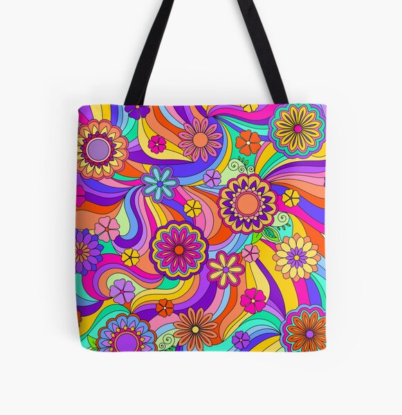 Groovy Psychedelic Flower Power Graphic T-Shirt for Sale by ArtformDesigns