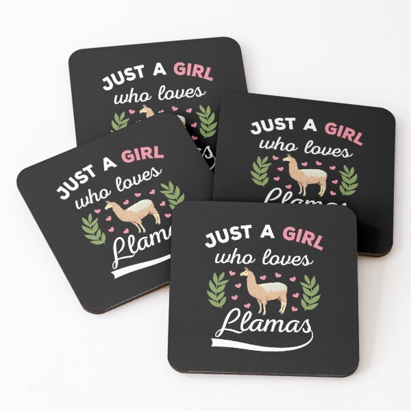 Item preview, Just A Girl Who Loves Llamas designed and sold by ReadyArt.