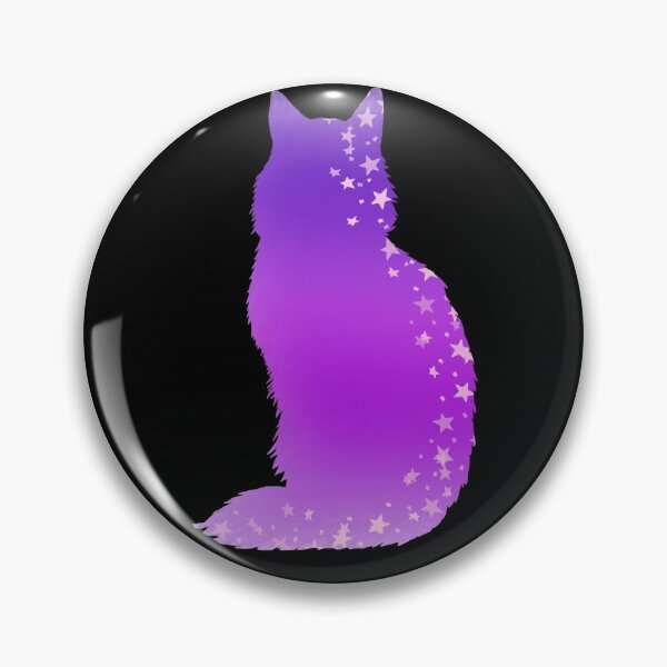 Item preview, Cosmic cat purple gradient, cat lover designed and sold by 1DaisyChainLane.