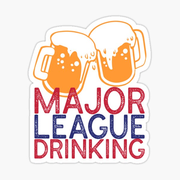 Major League Drinking Funny Major League Baseball Mlb Parody Logo