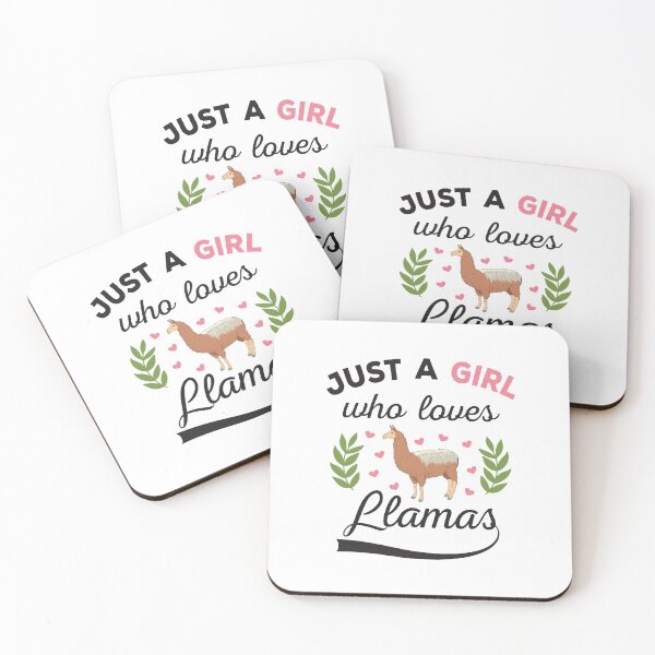 Item preview, Just A Girl Who Loves Llamas designed and sold by ReadyArt.