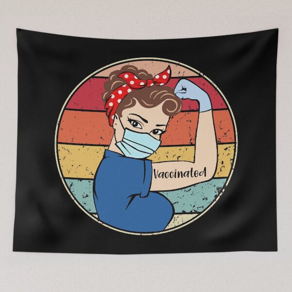 Item preview, Vaccinated Retro Tee Believes In Vaccines Immunization designed and sold by tattooed1037.
