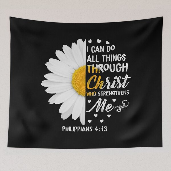 Item preview, I Can Do All Things Daisy Flower designed and sold by StefanCollins.