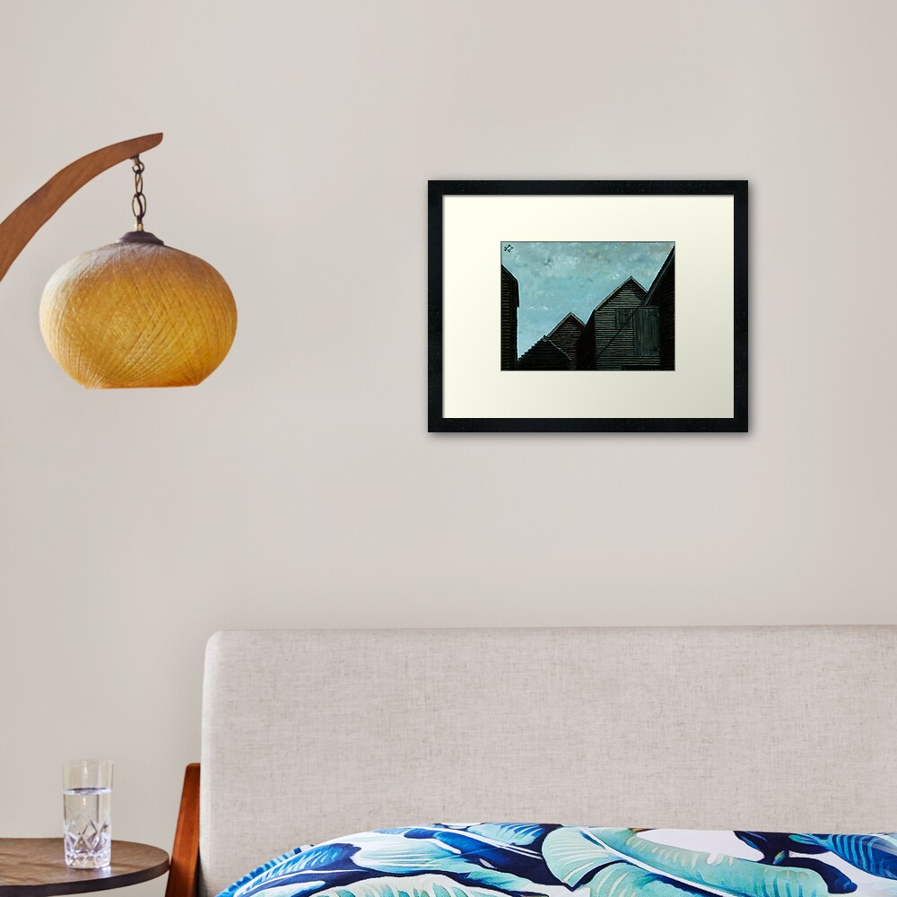 Net Huts: Roof Angles Framed Art Print