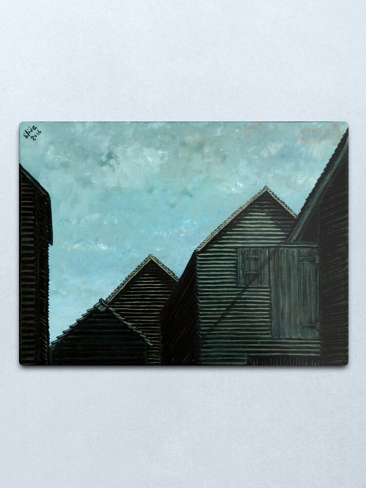 Alternate view of Net Huts: Roof Angles Metal Print