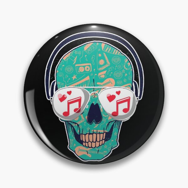 Item preview, Love Music Skull DJ Vaporwave EDM Techno House Music Gear designed and sold by DynamicDesign.