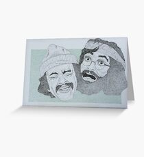 Cheech and Chong dotworks Greeting Card