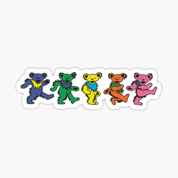 Grateful Dead Bears Stickers Redbubble
